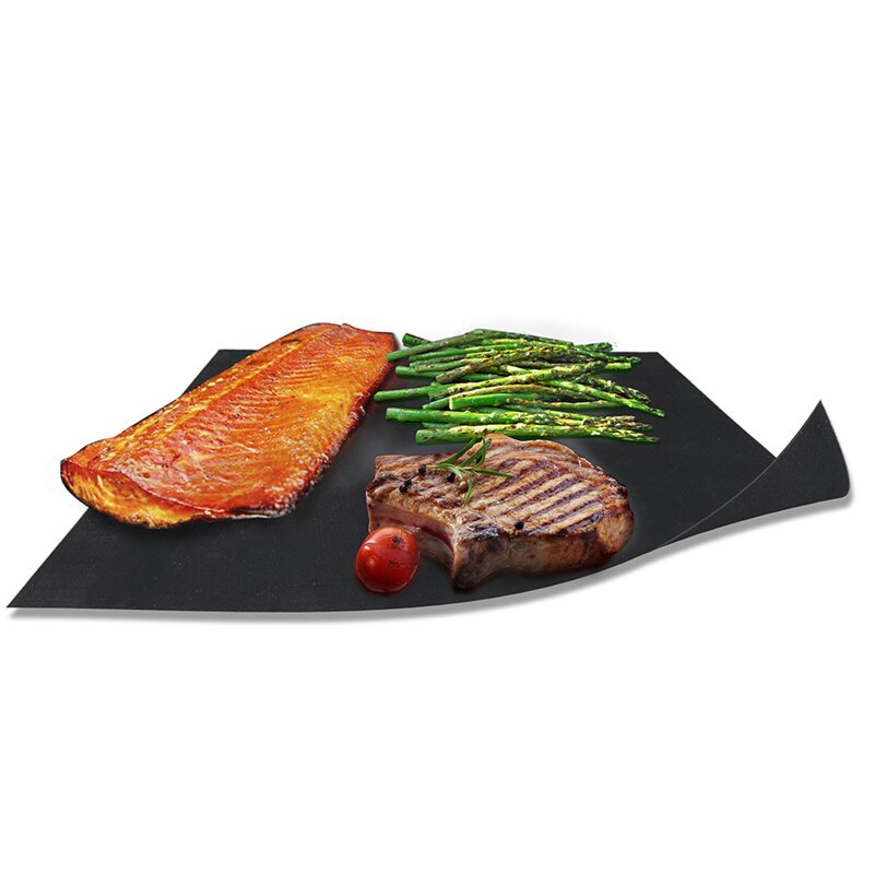 5 stk/parti teflon bbq grillmåtte non-stick genanvendelige grill bagemåtter pad plader liners køkken madlavning mikrobølgeovn værktøj