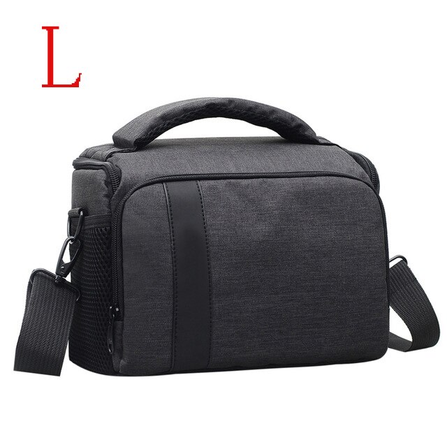 Funda impermeable para cámara DSLR Canon EOS 1300D Mark III 800D 200D Mark II 60D 700D nikon D5000 Pentax lumix Photo Bag: L   black