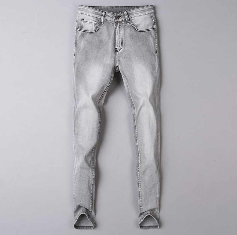 retro Herbst Winter herren Jeans Baumwolle Dünne Elastische Italien Adler Geschäft Hosen Klassische Jeans Denim Hosen Männlichen Schlauch