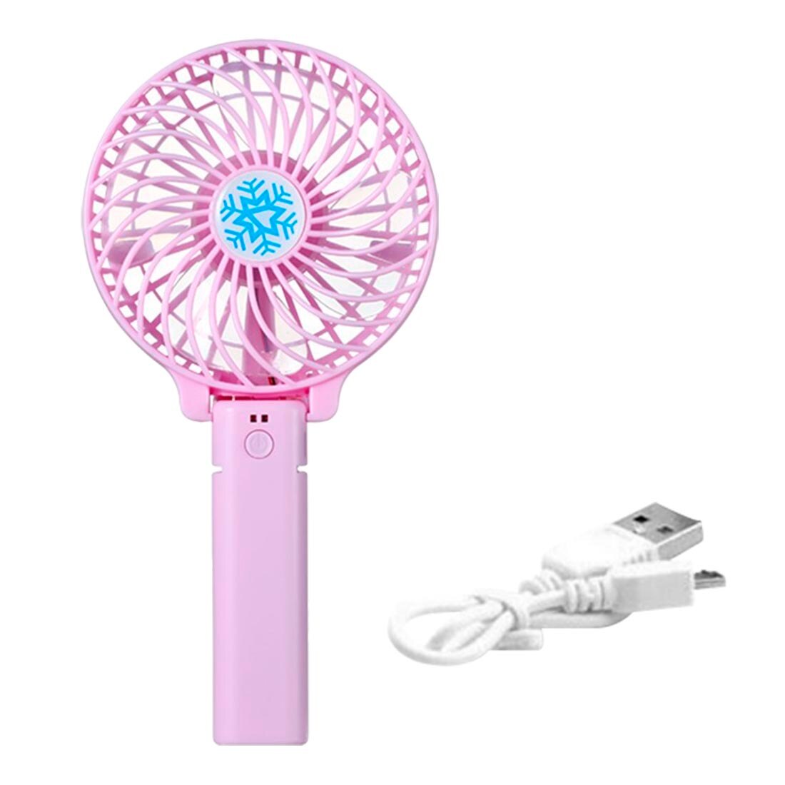 Draagbare Ventilator Handheld Mini Ventilator Usb Oplaadbare Opvouwbaar Desk Air Cooler Fan Personal Air Cooling Fans 3 Speed Kantoor Outdoor: Pink