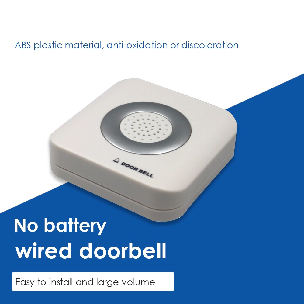 12V Wired Doorbell 4 Core Wire Access Control System Home Hotel External Door Bell