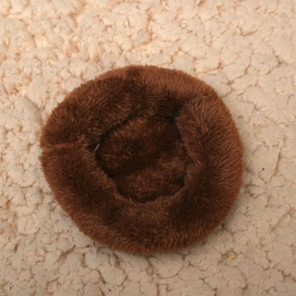 Slapende Hamster Slaapbed Hond Zachte Fleece Cavia Bed Winter Huisdier Benodigdheden Kleine Dieren Kooi Mat: S / Dark Khaki