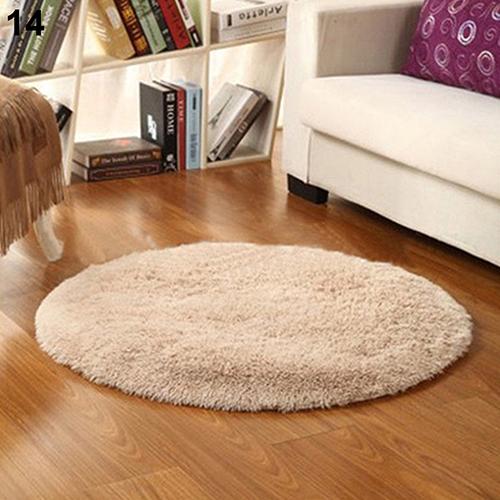 Tapis de Yoga rond en peluche solide et antidérapant, 40x40cm, pour la salle de bain et la chambre à coucher, décor de maison: 14