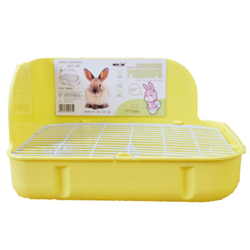 Pet Small Toilet Clean Cage Square Bed Pan Potty Trainer Keep Hygiene Bedding Corner Litter Box for Animals Rabbit