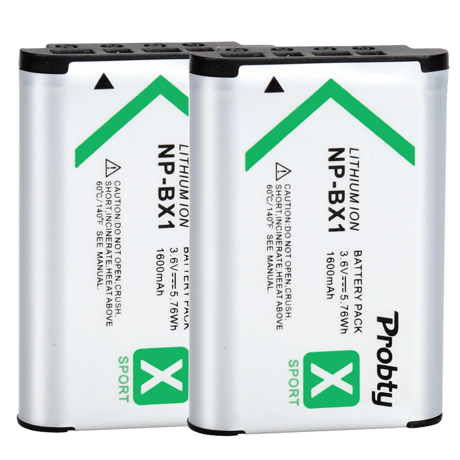For SONY NP-BX1 np bx1 np-bx1 Battery For Sony FDR-X3000R RX100 AS100V AS300 HX400 HX60 AS50 WX350 AS300V HDR-AS300R FDR-X3000: 2 PCS Battery