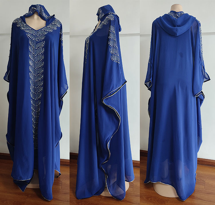 Robe De Prière Islamique Femme - Burkini, Jilbab, Caftan Marocain 2 Pièces (tunique + Pantalon) - Grande Taille, Manches Longues, Couleur Unie - 5