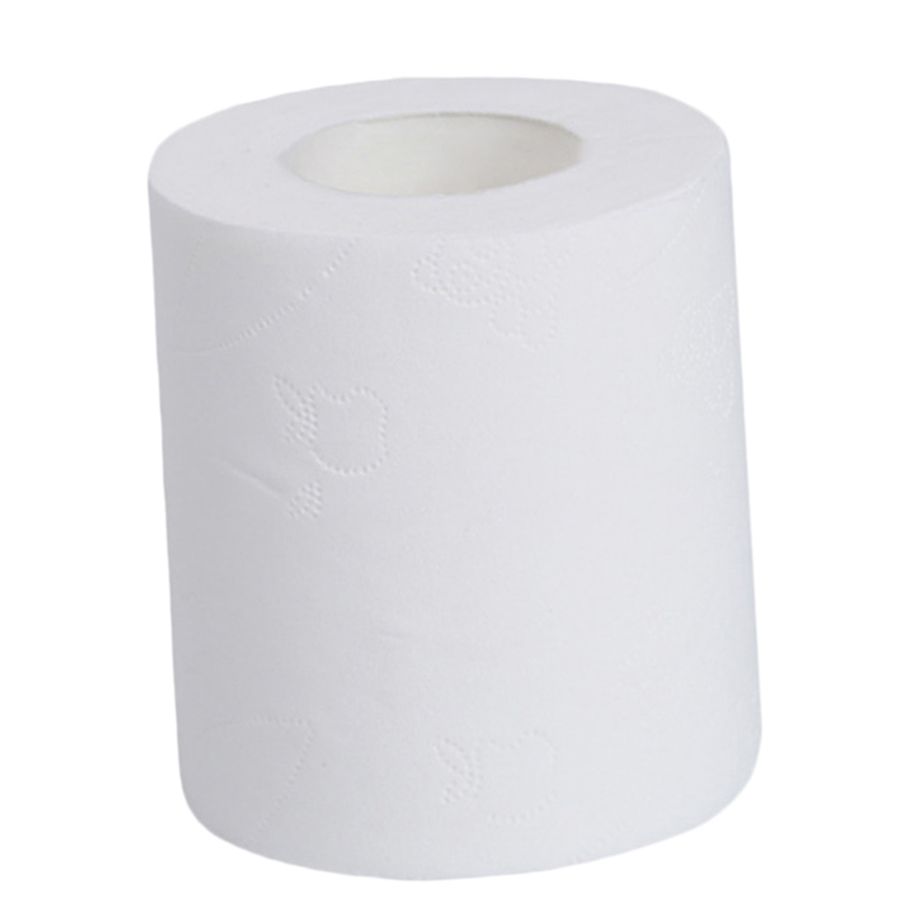 Papier toilette blanc recyclé multi-plis lisse | 4 plis, très absorbant 70g, rouleau en vrac, pâte de bois, tissu de bain