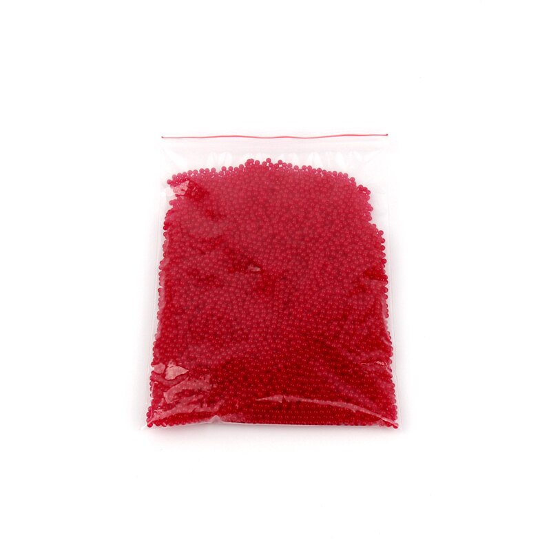 500pcs 11-13mm Pearl Shaped Polymer Crystal Soil Water Beads Mud Grow Magic Jelly Gel for Potted Plants Decoration: red