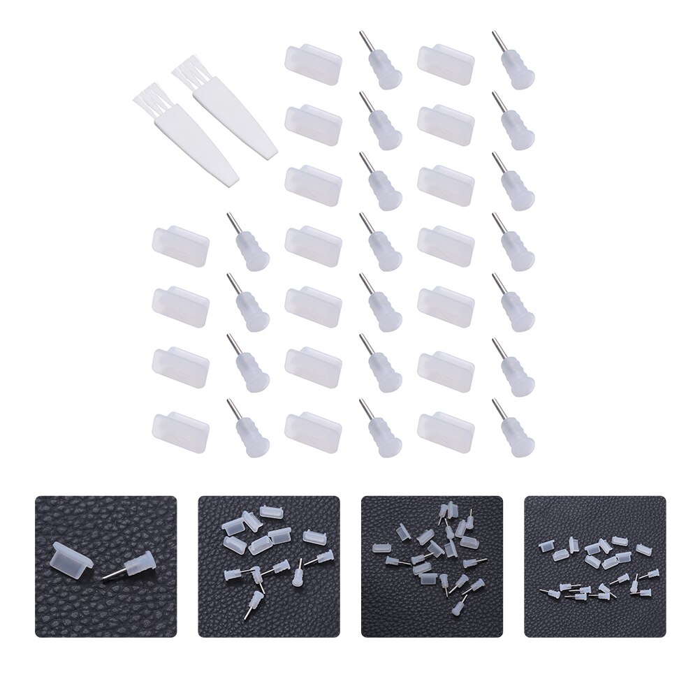 20 paar usb-staubschutzkappen aus silikon: Transparent