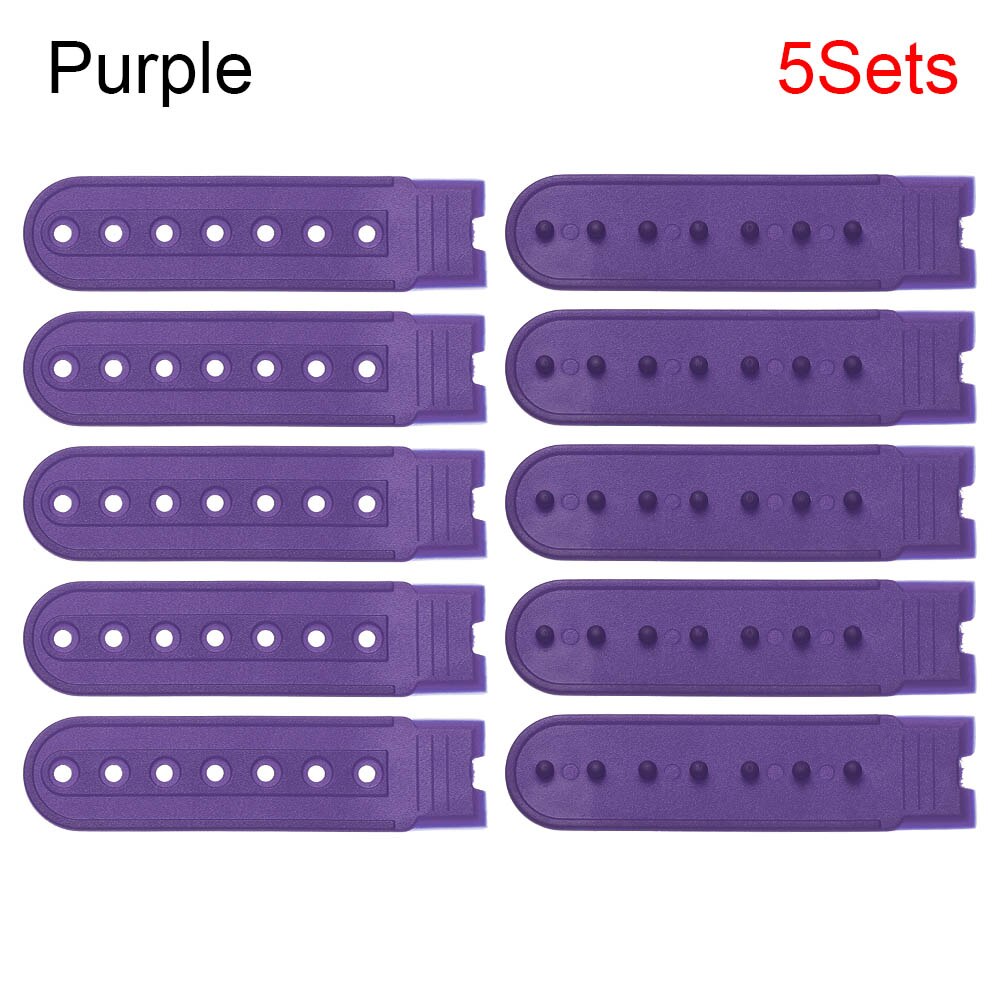 5 Sets Snapback Cap Buckle Strap POM Material Replacement Colorful Fastener Snap Hat Accessories 10 Colors Mix: Purple