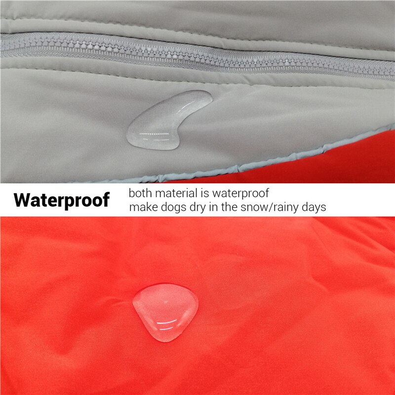 Waterproof Clothes For Dogs Male Female Winter Dog Coat Reflective Warm Jumpsuit Dog Boy Girl Overalls For Small Dogs