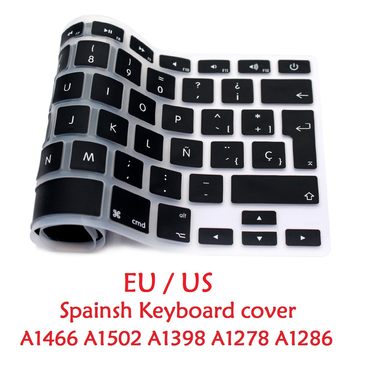 Eu Ons Spaanse Keyboard Voor Macbook Air Pro Retina 13 15 Spaans Toetsenbord Cover Silicium A1466 A1278 A1286 A1398 Toetsenbord huid