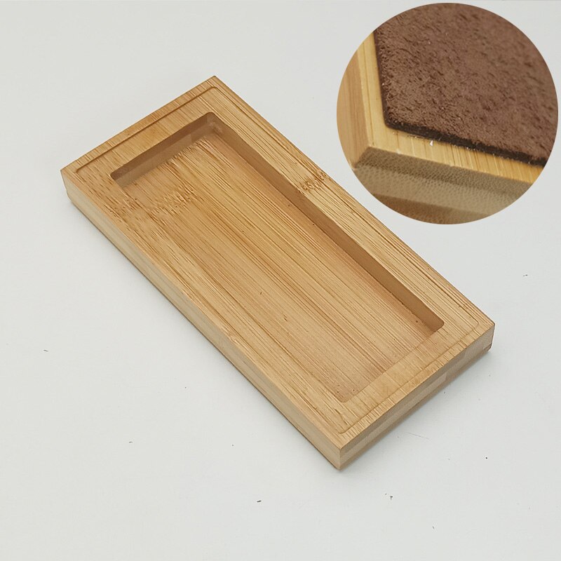 Sharpening Stone Holder Knife Accessories Whetstone Base Sharpening Bamboo/Silica Gel Base System Kitchen Knife Sharpener Tools: L