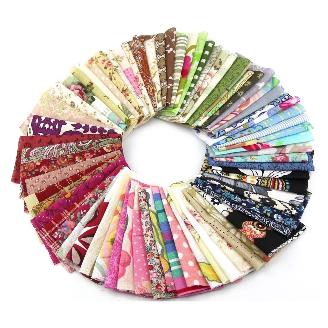 50Pcs Stof Patchwork Ambachtelijke Katoen Materiaal Batiks Gemengde Pleinen Bundel Diy Naaien Quilten Fat Quarters Materiaal Tissue