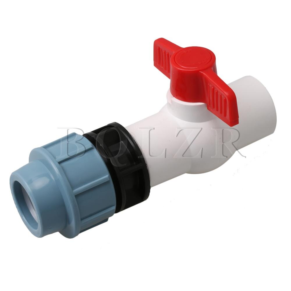 Bqlzr Plastic Kogelkraan T-Handvat Uitschakeling Kogelkraan Voor 32PE Buis Wit
