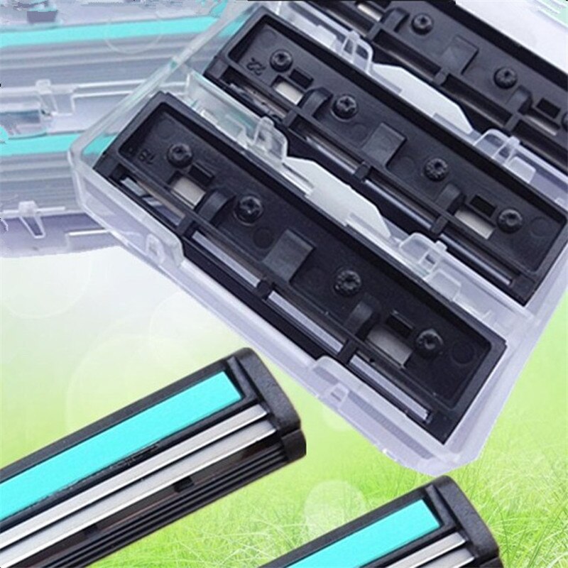 3 In 1 Veiligheid Scheermesjes Voor Mannen 1 Scheermes Houder & 30 Blades Scheren Scheermes Dubbele Lagen 2 Blades scheerapparaat Standaard Trimmer