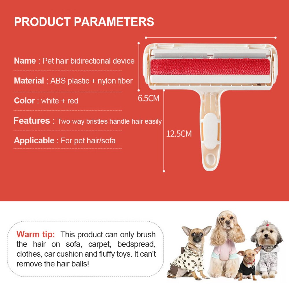 Roller voor het verwijderen van dierenhaar, honden- en kattenhaar, borstel voor het verwijderen van honden- en kattenhaar van meubels, tapijten, kleding en borstel voor het verwijderen van dierenhaar