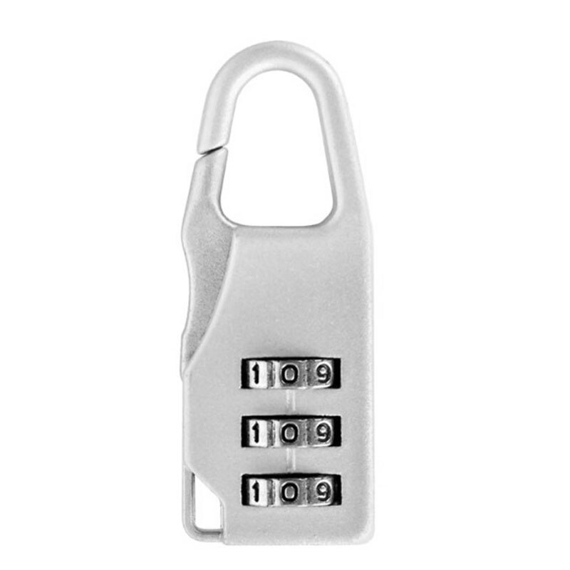 Security Antitheft Padlock Three Digit Combination Password lock Red color for Luggage Backpack