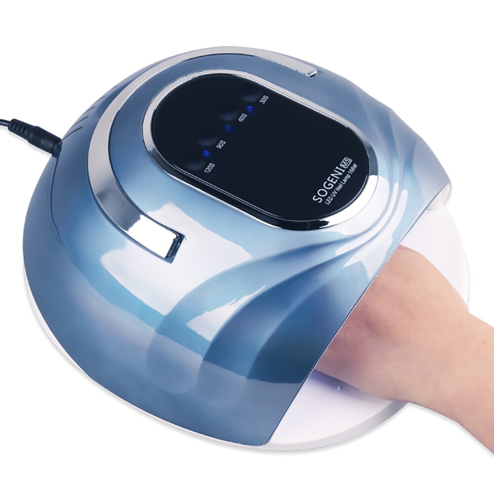 XZMUV-lámpara para herramientas de manicura, secador de uñas con luz UV led de 168W 42, lámpara para esmalte de uñas para manicura con base de Gel/máquina de Gel para pedicura: blue / US