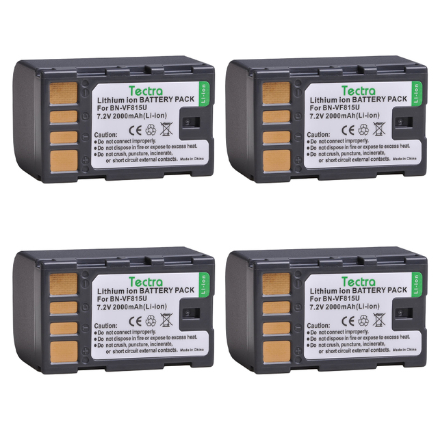 Tecrta 2000mAh BN-VF815U for BN-VF815 BNVF815 Battery for JVC GR-D720US GR-D728 GR-D750US GR-D771 GR-D720+LED USB Charger: Blue