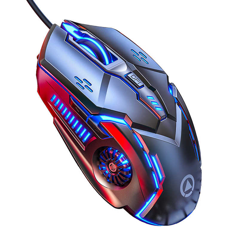 UTHAI G5 Six key 3200PDI wired illuminated gaming mouse, e-sports mechanical mute computer accessories