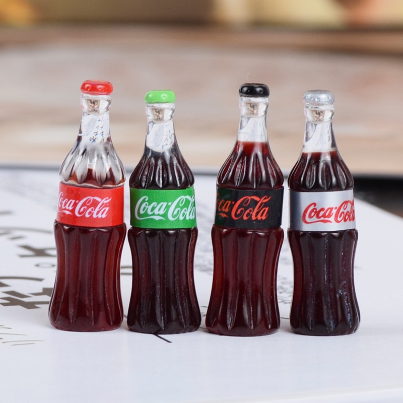 1/6 Scale Dollhouse Miniature Bottle Mini Coke Mineral Water Drink Pretend Play Food for blyth bjd barbies Kitchen Accessories