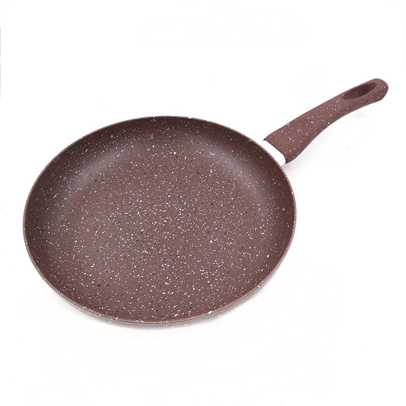 Master Star Non-Stick Fry Pan 20/24/28cm Set Brown Color Frying Pan Granite Coating Pan Beaf Skillet Gas Cooker Daily Use: 20 cm