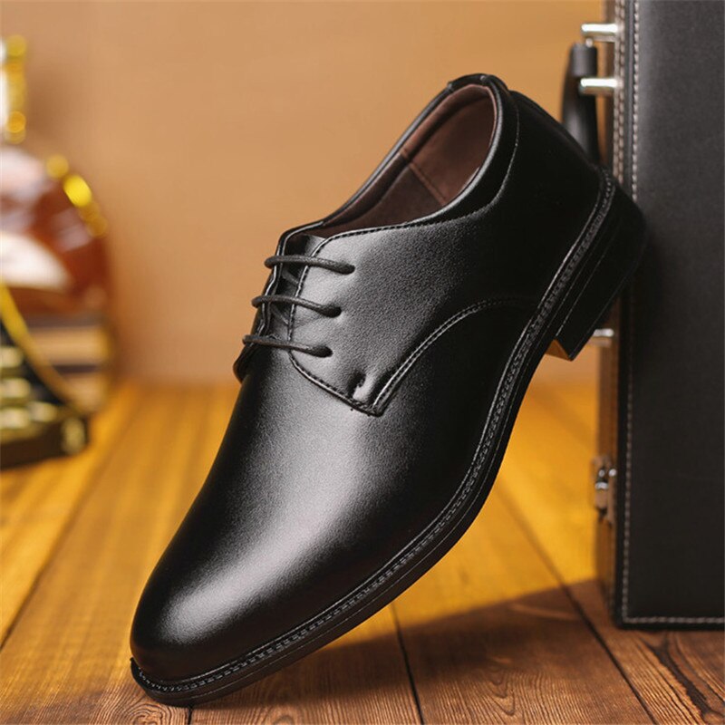 Mazefeng homme plat classique hommes chaussures habillées en cuir verni Wingtip sculpté italien formel Oxford grande taille 38-48 pour automne Sping
