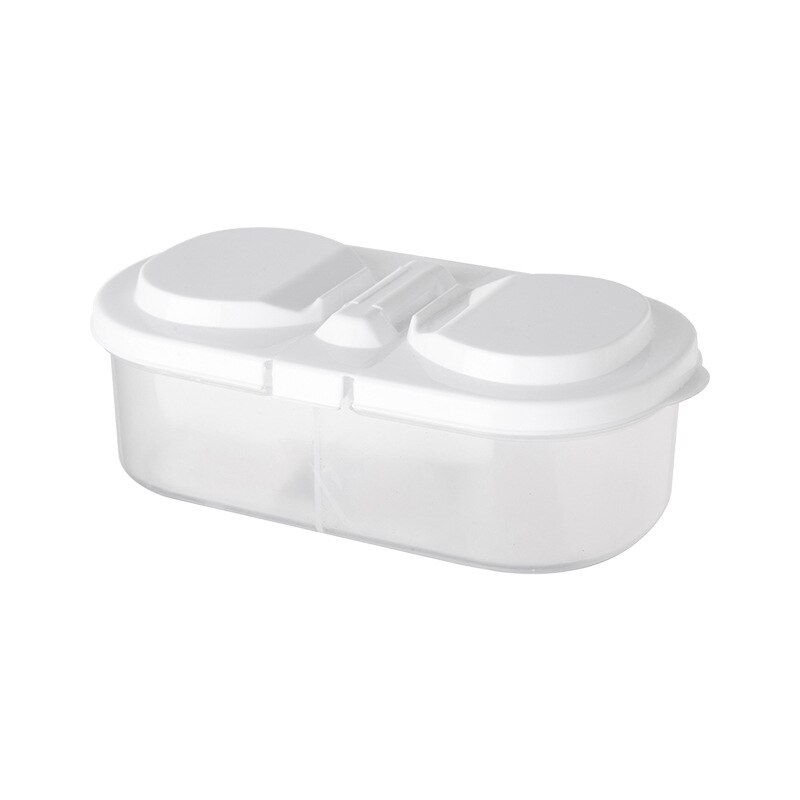 Boîte de rangement pour aliments céréales, cuisine, petits récipients en plastique avec couvercles, conteneur pour céréales, réfrigérateur organisateur de stockage AT31: white