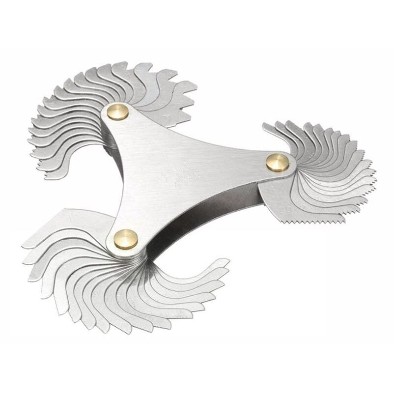 51xBlades Metric 60 degree Thread Gauge Gage Screw Pitch UNC 4-84 Measuring Tool: Default Title