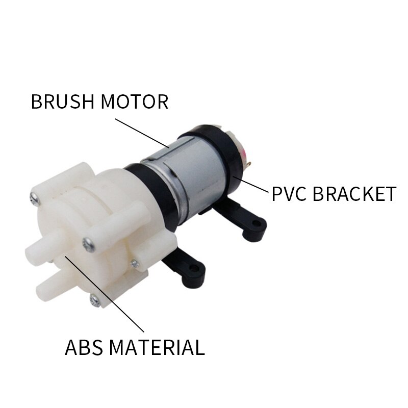 DC6-12V R385 Aquarium Fish Tank Round Water Air DC Diaphragm Pump Aquarium Air Pumps Accessories