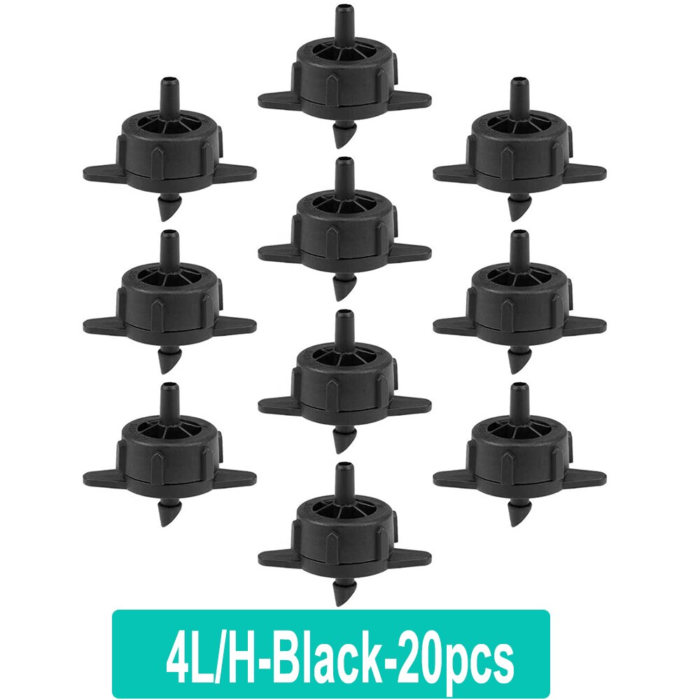 20-100pcs 2L/4L/8L Auto Micro Drip Irrigation System Pressure Compensating Regulator Watering Dripper Agriculture Garden Tools: 20PCS-4L