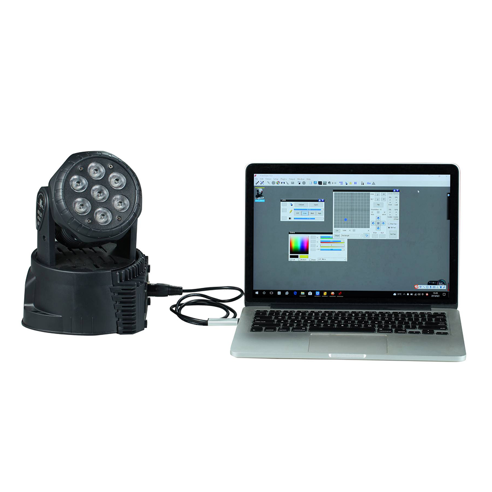 Lixada Adaptador de interfaz USB a DMX LED DMX512 Computadora PC Controlador de iluminación de escenario Atenuador