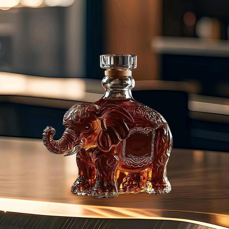 120ml Whisky Glazen Karaf Dier Standbeeld Wijnfles Liquor Container Olifant Herten Uil Tafelblad Decoratie Voor Thuis Bars cafe