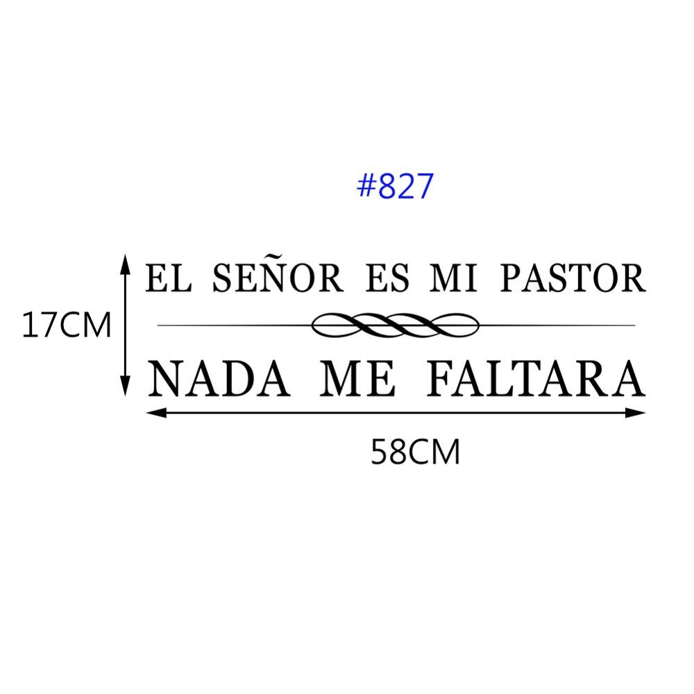 Spanish Motivational Quote Phrase Wall Saying Sticker Art Wall Decor Words Decals Living Room Removable Home Decor Poster: 827