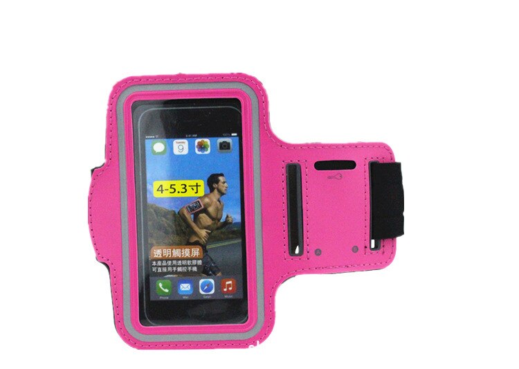 Xnyocn Universal Waterproof Running Gym Sport Adjustable Armband For iPhone 7 8 6 6S Samsung S7 S6 S5 Arm band Holder Bag Cases: Rose