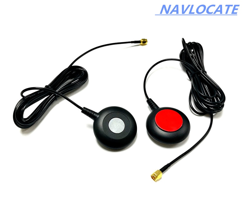 GPS GLONASS dual antenna, precision active patch ceramic antenna, car GNSS antenn Magnet + 3M glue IP67 waterproof