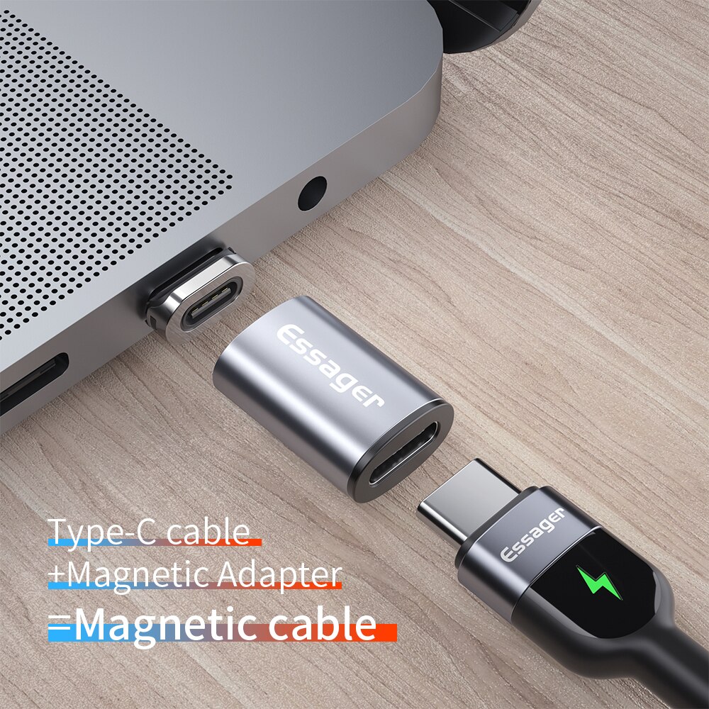 Essager Magnetic USB Type C Adapter USB-C Female To Micro Male Cable Magnet Type-C USB Converters Connector For iPhone Samsung