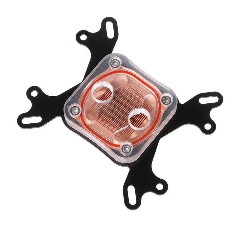 Computer CPU Water Cooler 50mm Transparent Cover Cooling Block For AMD Intel