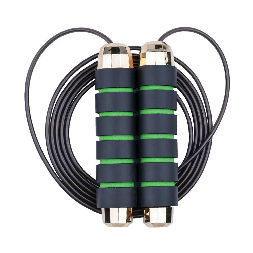 Sprong Springtouwen Kabel Staal Verstelbare Snelle Snelheid Handvat Springtouwen Training Boksen Sport Oefeningen Geschikt Voor Alle Leeftijden: green