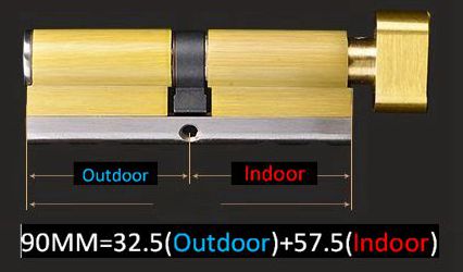 High performance safety door lock mul t lock cylinder brass cylinder lock: 90 32.5 57.5