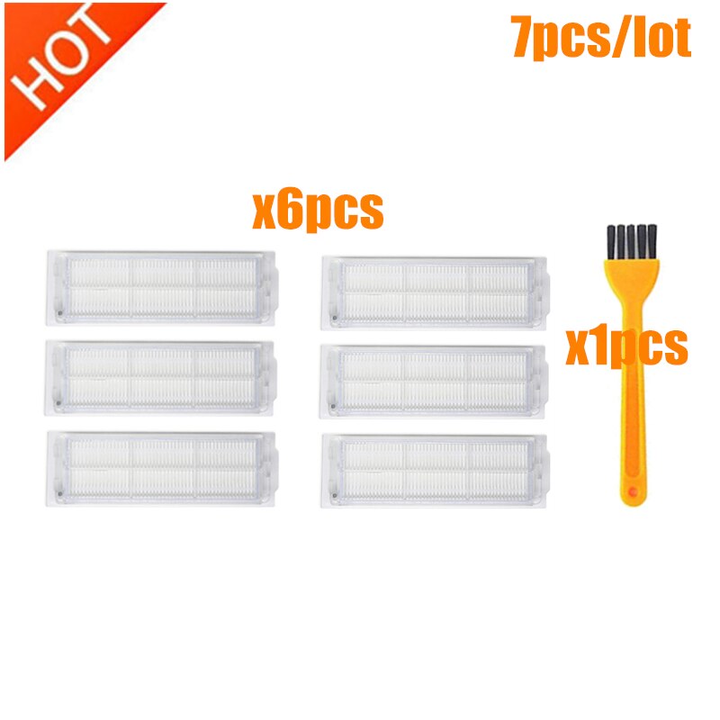 Hovedbørste hepa filter sidebørste til xiaomi mijia styj 02ym conga 3490 viomi  v2 pro v-rvclm 21b støvsuger dele tilbehør: 12