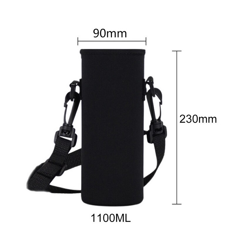 Sac de transport de bouteilles d'eau de sport pochette avec sangle support de pochette en néoprène