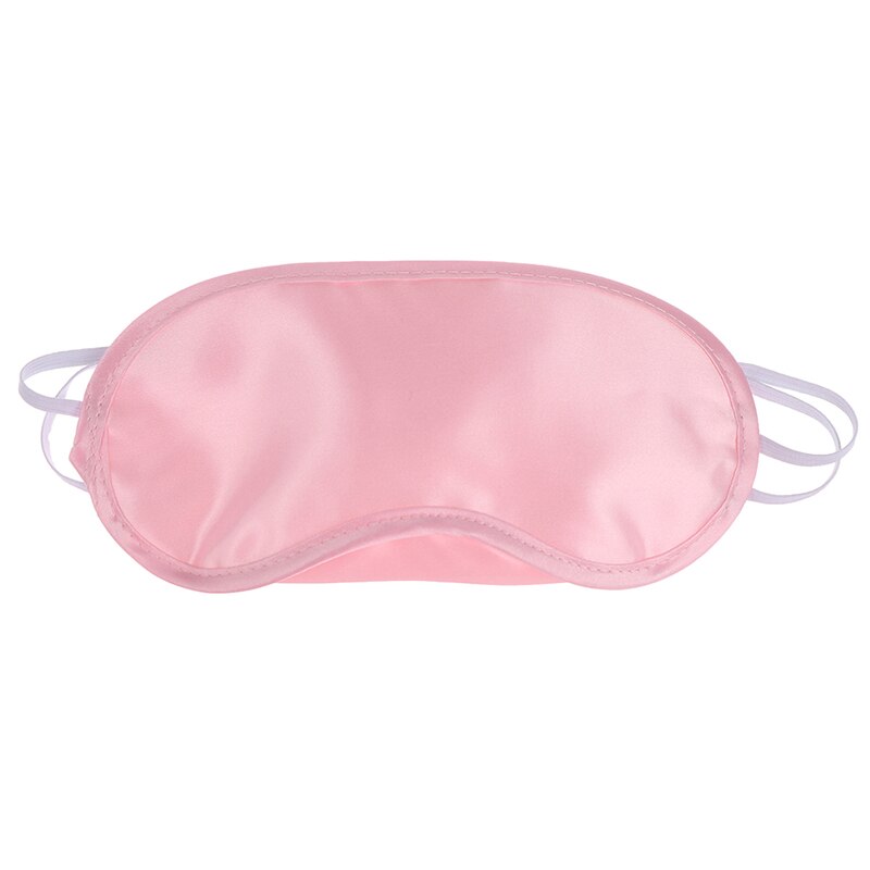 Antifaz para dormir de seda de viaje y con los ojos vendados, suave, con correa elástica, para dormir por la noche, 1 Uds.: pink