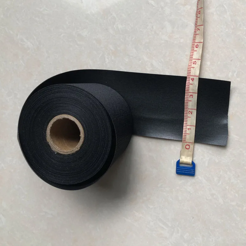 A roll Wetsuit Repair Tape Melt Iron on Seam Sealing Waterproof Patch Width 4CM for Neoprene Drysuit Clothing Wader Rain: M / black