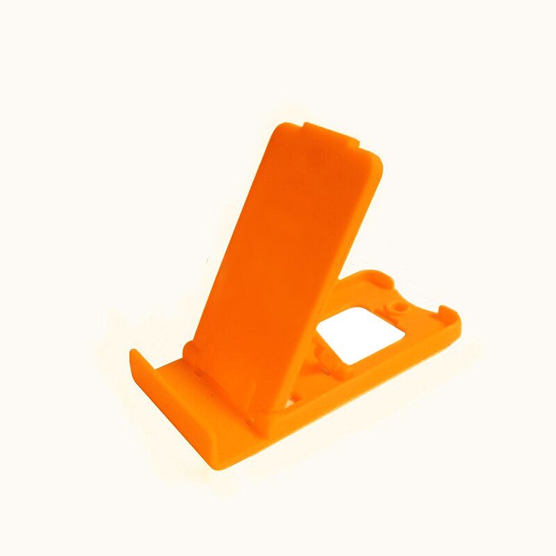 Phone Holder Cute Multi-function Adjustable Mobile Phone Holder Stand Lovely Portable Holders Stable Protective fold for iphone: Orange