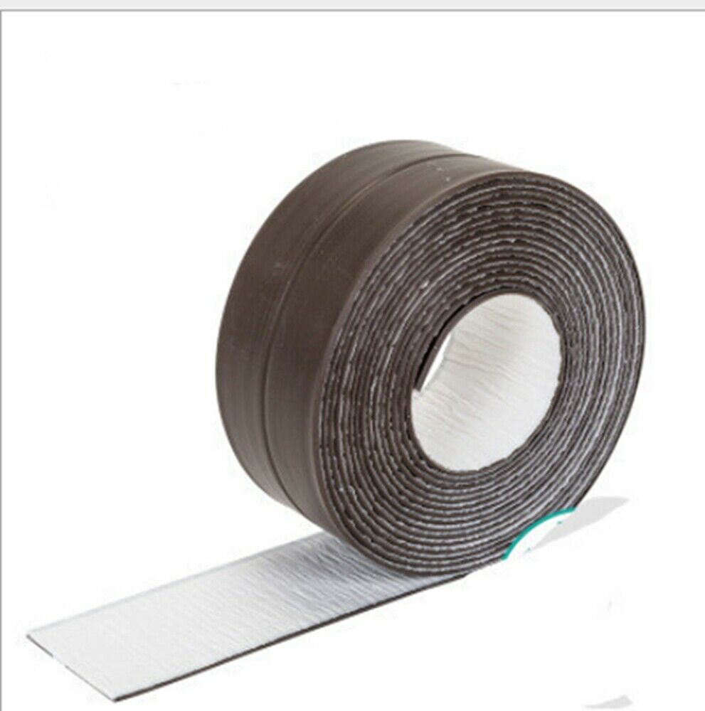 1Roll Sealing Strip Self Adhesive Bath Wall Sealing Strips Kitchen Bathroom Sink Basin Edge Trim strip 3.2m Length: A