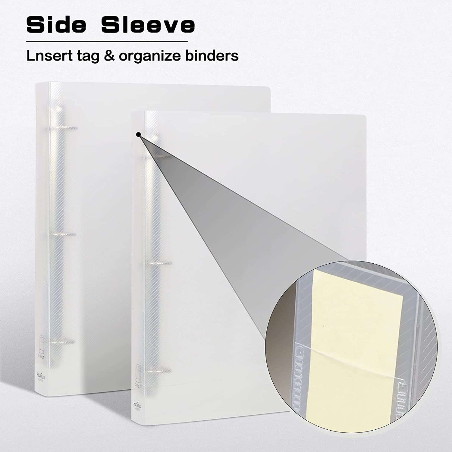 A4 Size 3 Ring Transparency Binder Cover Organizer Folder Holds 8.5&#39;&#39; x 11&#39;&#39; Paper, Clear View Binder D Ring for School, Office