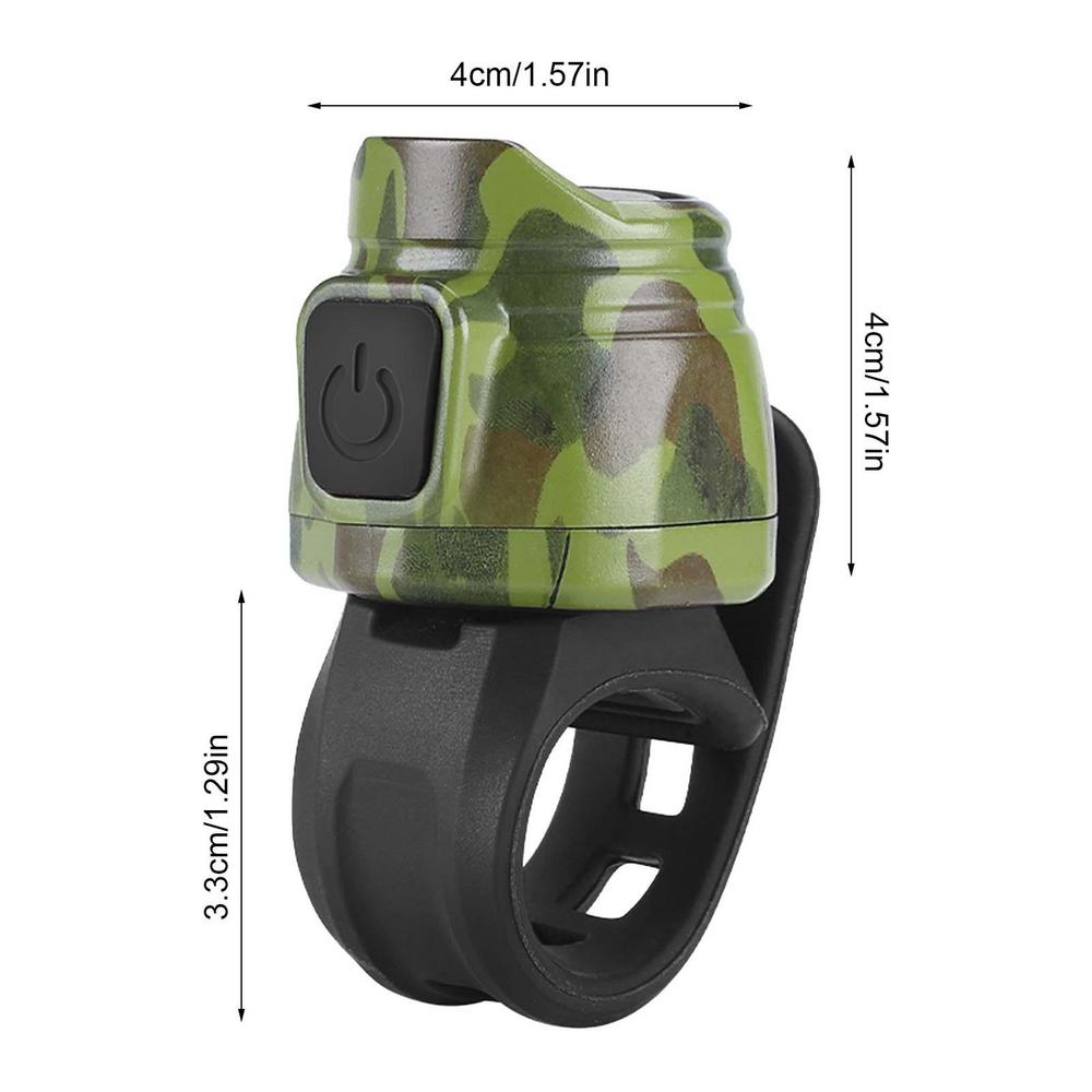 Fahrrad Elektrische Hupe USB Aufladbare Fahrrad Glocke MTBs Rennrad Hupe 80Db Fahrrad Lenker Alarm Ring Glocke Radfahren Zubehör: Armee Grün