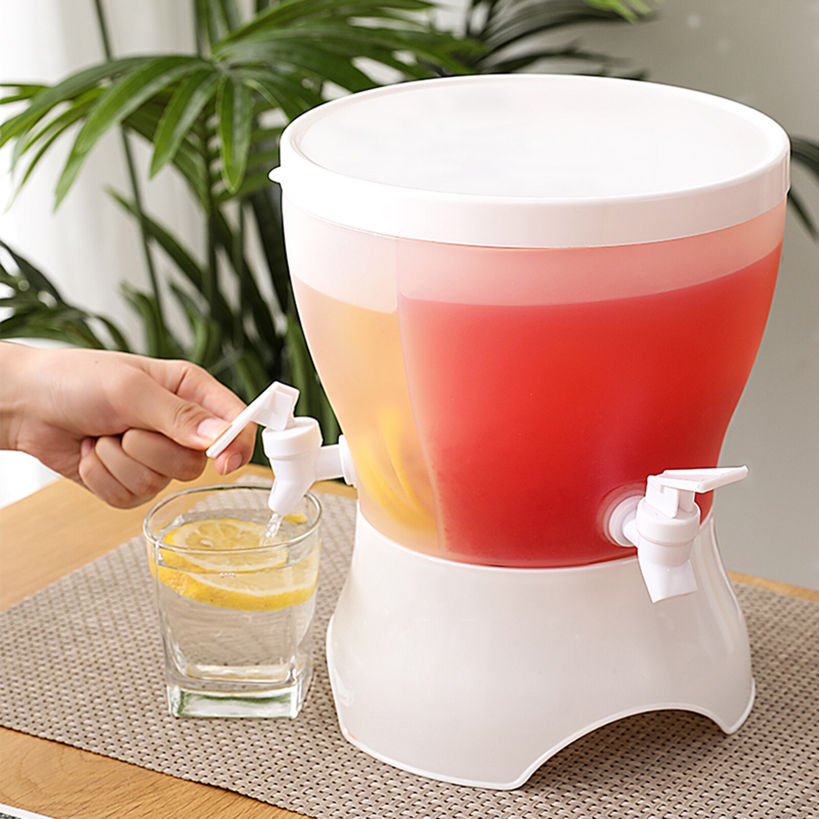 Capacity 5L With Faucet Cold Water Bucket PP 22*27cm For Party Easy To Use Style PP Rotatable Beverage Dispenser